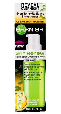 Garnier Skin Renew DARK SPOT OVERNIGHT PEEL Glycolic Peel 1.6 oz Even Skin Tone