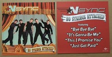 Justin Timberlake NSYNC Vintage DOUBLE SIDED PROMO POSTER FLAT for Strings CD 