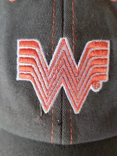 Hat Cap Whataburger Orange and White on Gray H&L One Size Fits Most