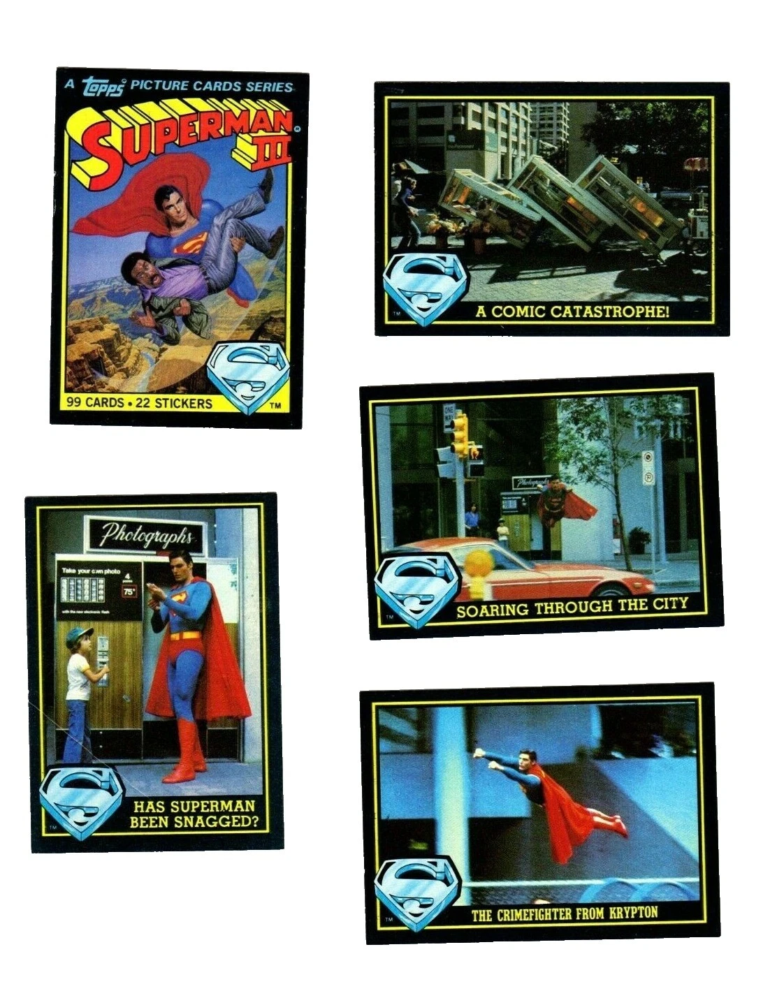 Topps juegos de tarjetas de colección coleccionable de Aventuras de Superman