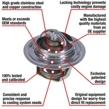 Engine Coolant Thermostat-Fail-safe Coolant Thermostat Motorad 7204-192