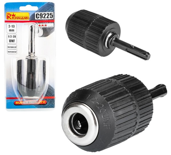 Schnellspannbohrfutter Bohrfutter 2-13Mm 1/2 20 Unf Mit Sds Plus Adapter-image