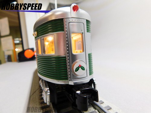 LIONEL CHRISTMAS STREAMLINED OBSERVATION CAR "12025" O GAUGE train 2427900 NEW - Picture 9 of 10