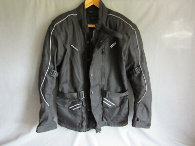 Roleff Damen Motorradjacke L mit Protektoren Scotchlite 3M Windtex 