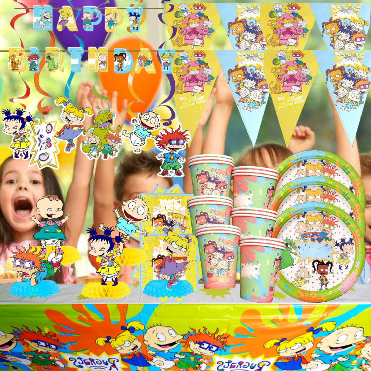 RUGRETS plate birthday party supplies rugrats centerpiece decoration event  theme