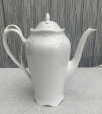 Elegante Royal Tettau, Bavaria weiße Porzellan Kaffeekanne
