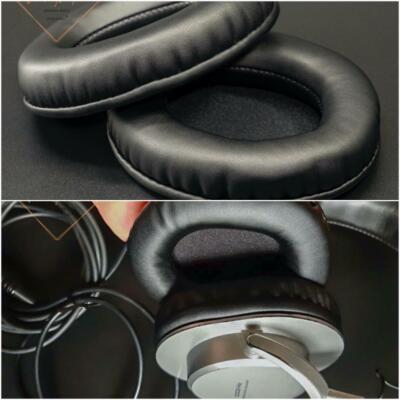 Oval Ellipse Egg Shape Leather Ear Pads Foam Cushion For Roland RH-200 RH-200S