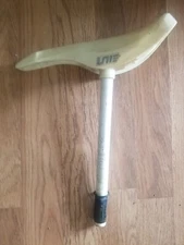 OLD SCHOOL BMX 1982 UNI TURBO PRO HAMMERHEAD SEAT 13/16" WHITE RACE SHIM VINTAGE