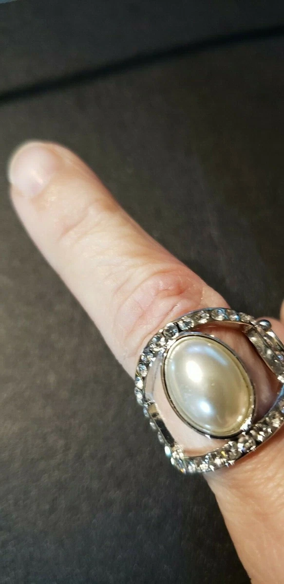 Radiating riches white ring paparazzi sale