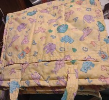 Diaper Bag Quilted Homemade With A Quilted 2-Sided Blanket 42"X53" See Descript.