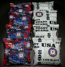 USA COAST GUARD Military Patriotic Flag 8 ACA regulation Cornhole bags