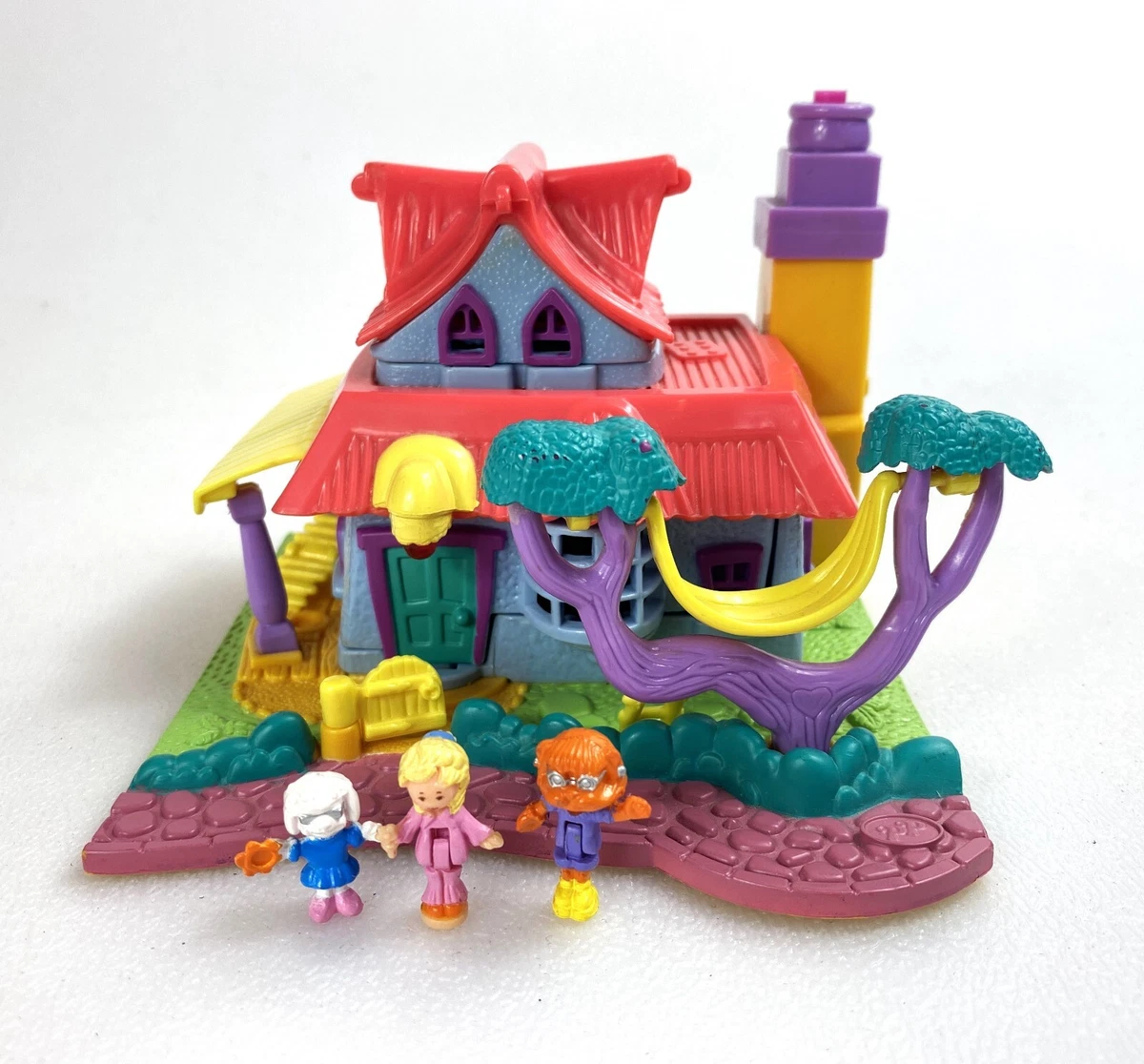 Polly Pocket Light Up Kitty House Vintage Mini Playset Near Complete 1994  90s