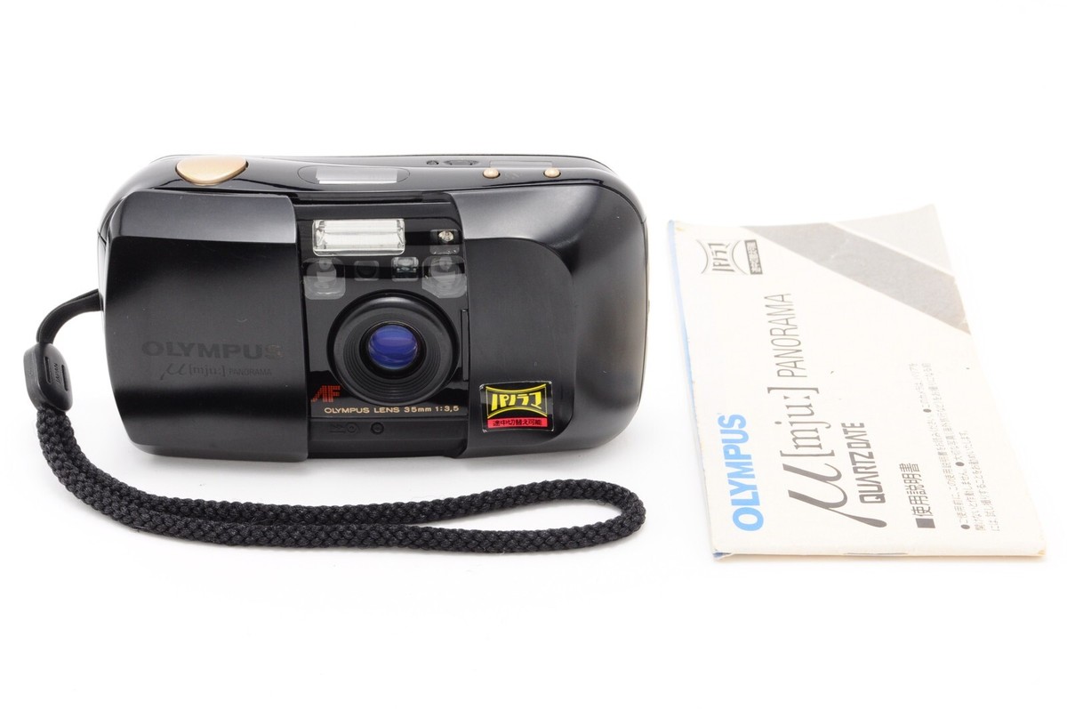 【完動品・美品】OLYMPUS μ PANORAMA NEAR MINT w/Strap] Olympus mju μ Panorama 35mm Point & Shoot