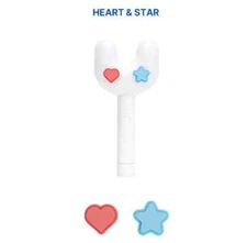 OFFICIAL NEW JEANS LIGHT STICK & HEART AND STAR PART SET (SEALED)