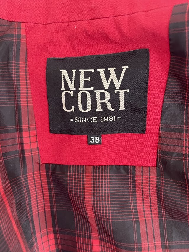 New Cort Men's Full Zip Red Basic Jacket Size 38 - image 7