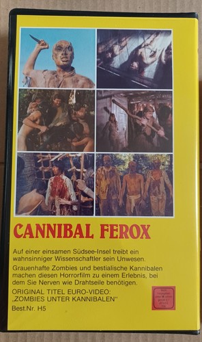 ZOMBIE HOLOCAUST (1) / GERMAN PAL VHS / GM FILM VIDEO LABEL - Picture 2 of 3