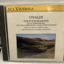 Vivaldi The Four Seasons CD Salvatore Accardo Violin Orchestra Da Camera Italian
