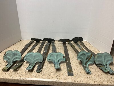 9 Vintage Copper Roof Snowbird Bird Ice Snow Guard Copper