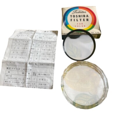 Vintage Japan Toshiba Filter SL-C Lens Screw In Type 58mm Original Complete