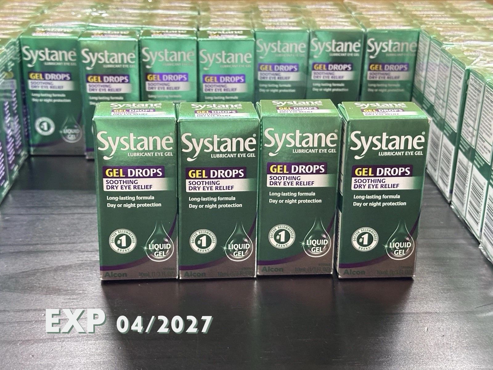4x10ml SYSTANE 10ml EXP 4/27  LONG LAST Liquid GEL Lubricant Eye Drops