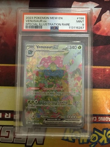 VENUSAUR EX SPECI4L ILLUSTRATION RARE POKEMON MEW EN-151 2023 198 PSA 9