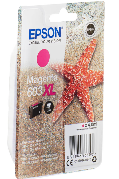 Epson 603XL Tintenpatrone C13T03A34010 Magenta für Epson Expression Home XP-2100 - Bild 2