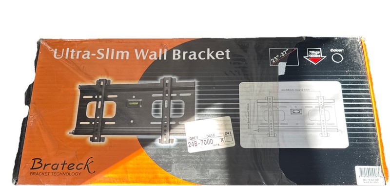 Ultra Slim Wall Bracket  23" - 37" , Max Load 75 Kg/ 165 Lb