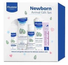 Mustela Newborn Arrival Gift Set Baby Skincare  Bath Time Essentials Natural