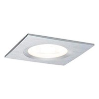 Paulmann Led Einbauleuchte Eckig Alu 7W GU10 IP44 Warmweiß 2700K 36° Dimmbar