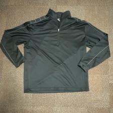 Nike Black 1/4 Zip Mock Neck Long Sleeve Pullover Activewear Top Men