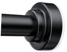 Shower Curtain Rod, 32-80 inch Adjustable Spring Tension 32-80 Inches Black