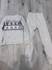 Hanna Andersson Star Wars Holiday Fairisle Long John Pajama Set Size 6-7/120cm
