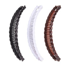 NEW 3 Vintage Large Banana Hair Clips for Women Thick Curly Hair Fishtail Combs