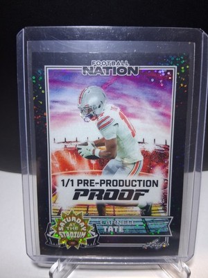 Leaf Football Nation Saturday at the Stadium Carnell Tate Ohio State 1/1 Proof
