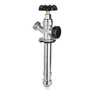 EFIELD 4-inch Anti-Siphon Frost Free Sillcock 1/2 inch 4 Inch Length, Chrome