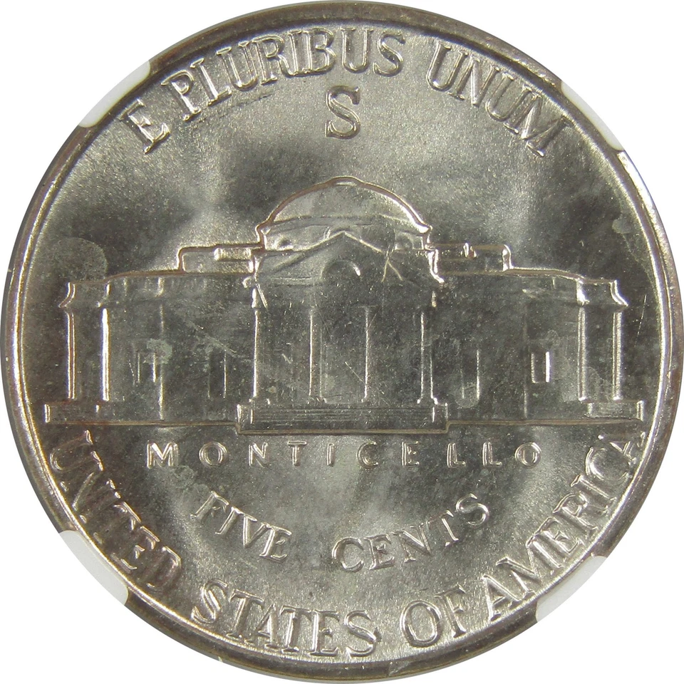 1943 S Jefferson Nickel MS 67 NGC Silver Bag Fragment SKU:I20345 - Image 4 of 4