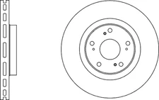 Vented Brake Discs and Pads Front Proformer PBD8517+PBP7502 fits HONDA ACCORD