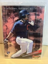 2015 Bowman's Best Francisco Lindor Refractor RC Rookie Card Cleveland