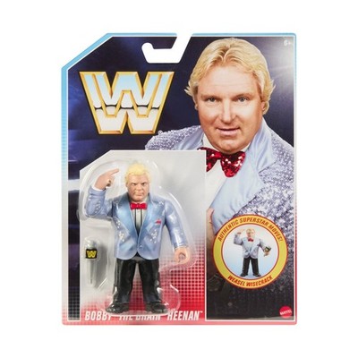 Mattel WWE Retro Collection 4.5'' Figure - BOBBY The Brain HEENAN with Mic  