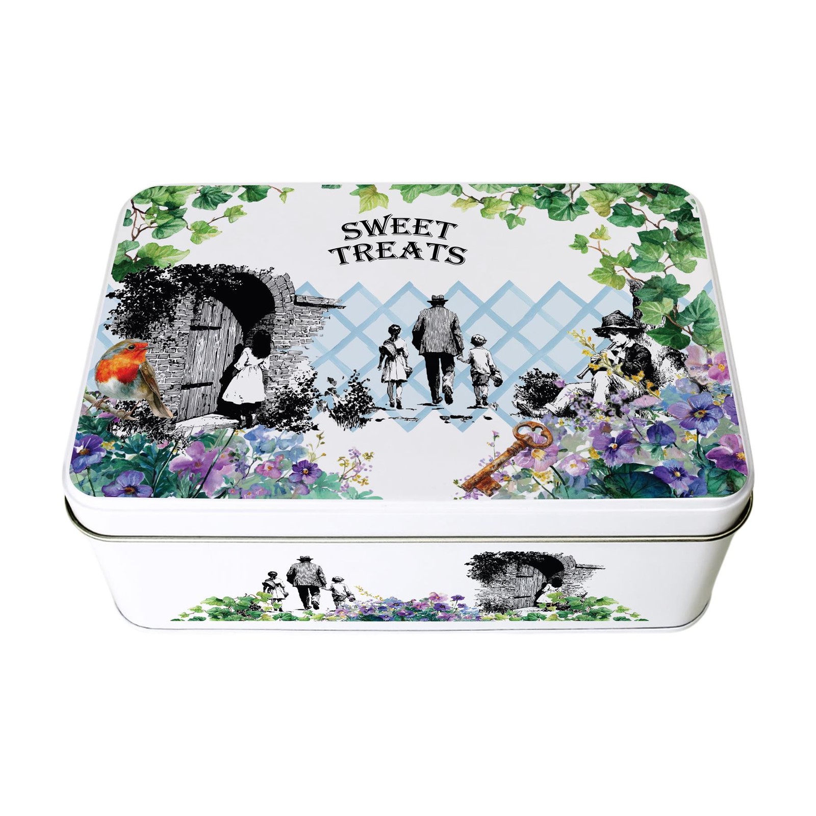 The Secret Garden Storage Tin - Metal Storage Container for Baking, Book Gifts