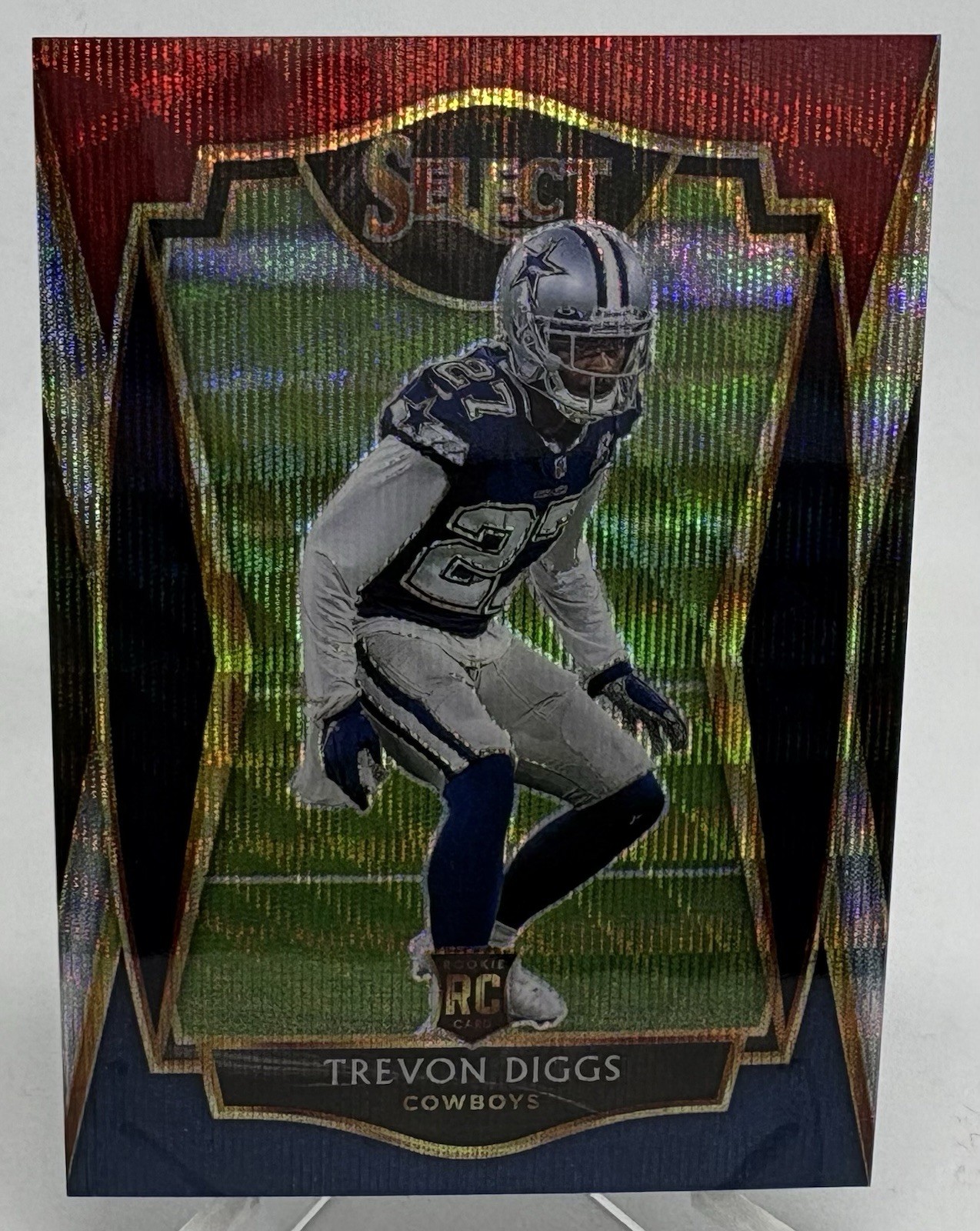 2020 Panini Select - Premier Level Trevon Diggs #196 Tri-Color Prizm /199 (RC)