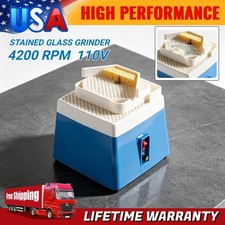 Stained Glass Grinder Mini Glass Grinder Machine w/ 5/8" Bits,w/ 2 sinks 4200RPM