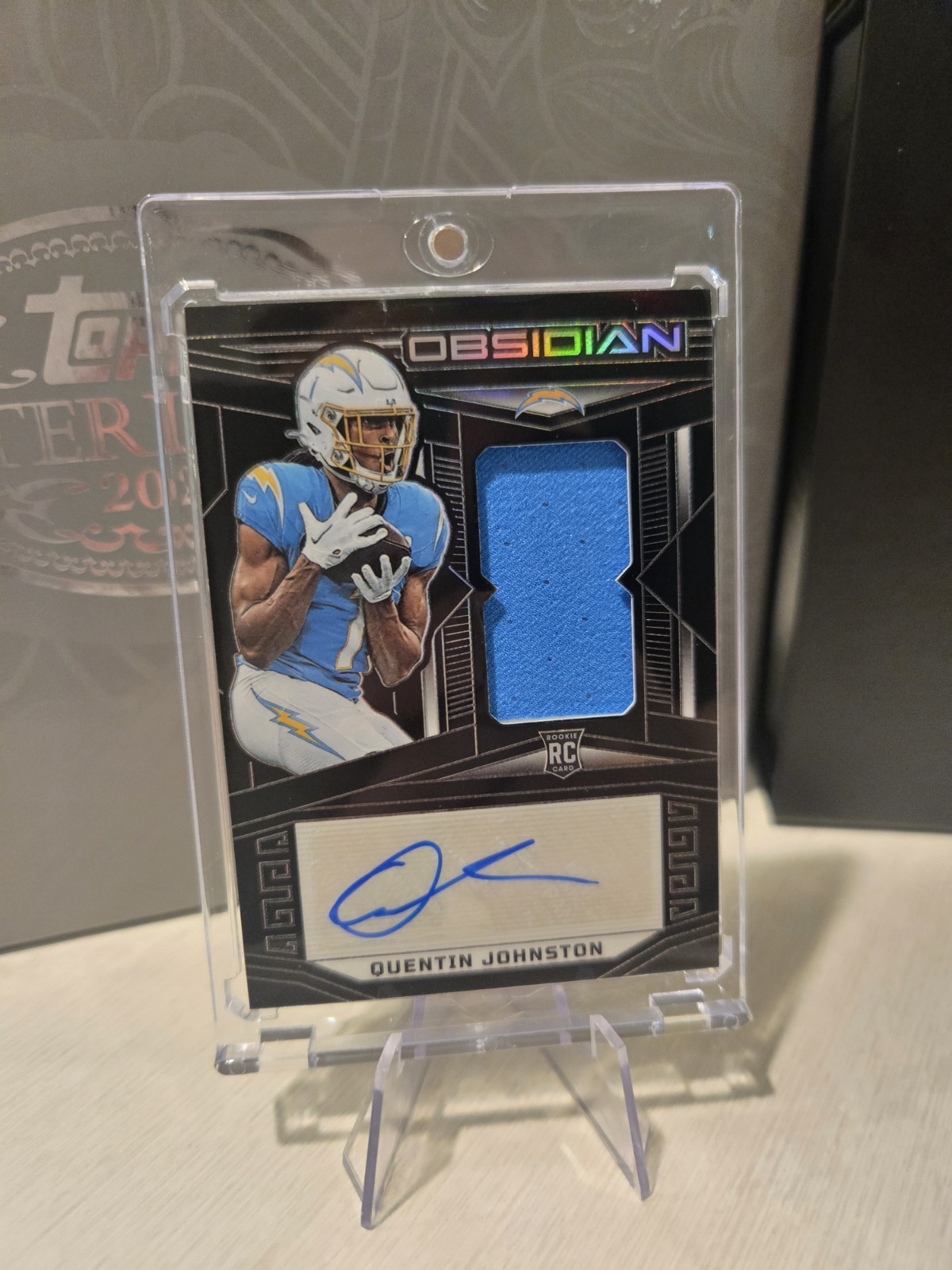 2023 Obsidian - Rookie Jersey Autographs Quentin Johnston /199 (AU,RC) RPA
