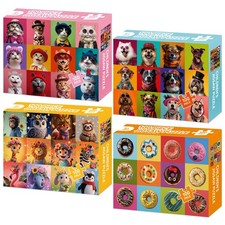 100 Piece Puzzles for Kids Ages 46 68 810, 4 Packs Cute Animals Dogs Cats Don...