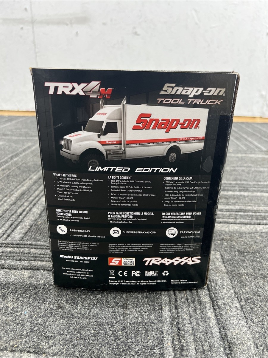 Snap-on Collectible NEW TRAXXAS Tool Truck TRX4M Limited Edition