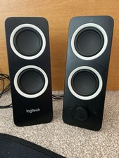 Logitech Z200 2.0 Wired Computer Speakers 3.5mm Volume/Tone Control UK Plug