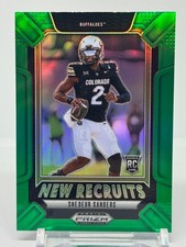 2025 Panini Prizm Draft SHEDUER SANDERS New Recruits Green Rookie -#15