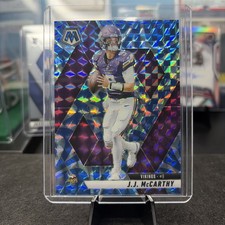 2025 Panini Mosaic JJ McCarthy Blue Prizm 💎 #195