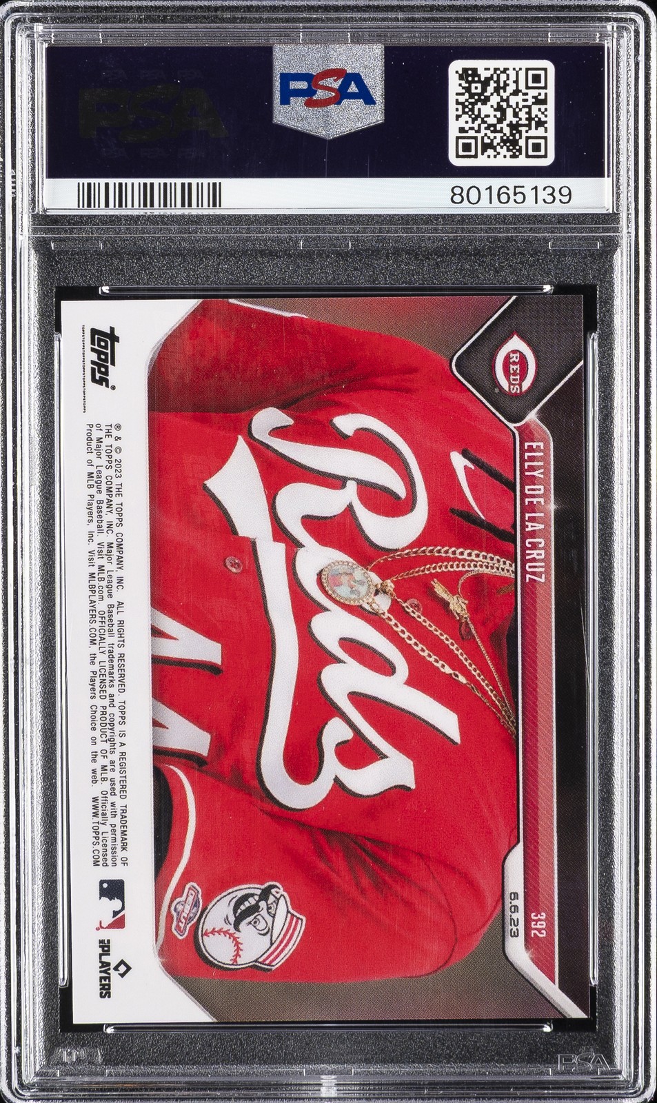 2023 TOPPS NOW #392 ELLY DE LA CRUZ ROOKIE RC PSA 9 view 2
