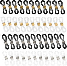 40 Pack Eyeglass Chain Connector, Adjustable Anti-Slip Eyeglass Strap Holder Cha